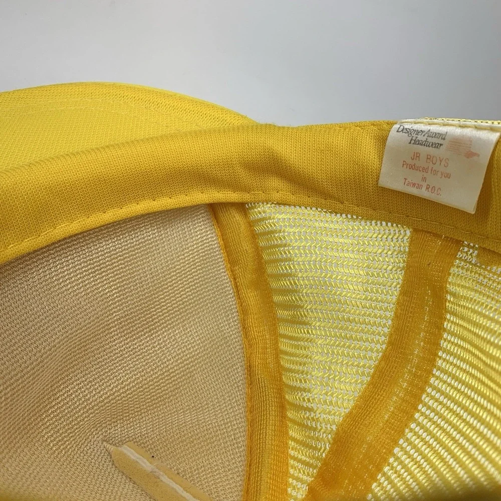 Louisiana State Hat JR BOYS Yellow Mesh Snap Designer Award Trucker Cap Vintage